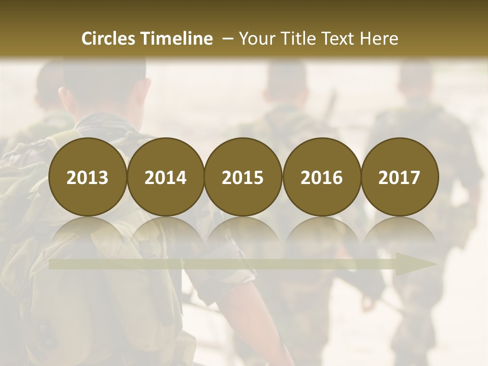 Soldiers On Patrol PowerPoint Template