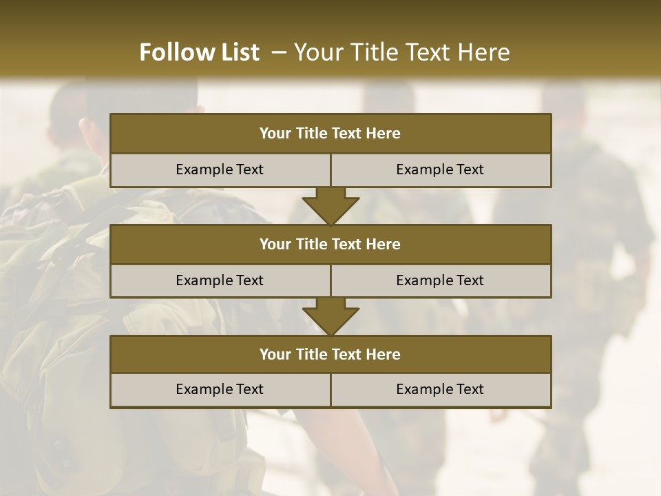 Soldiers On Patrol PowerPoint Template