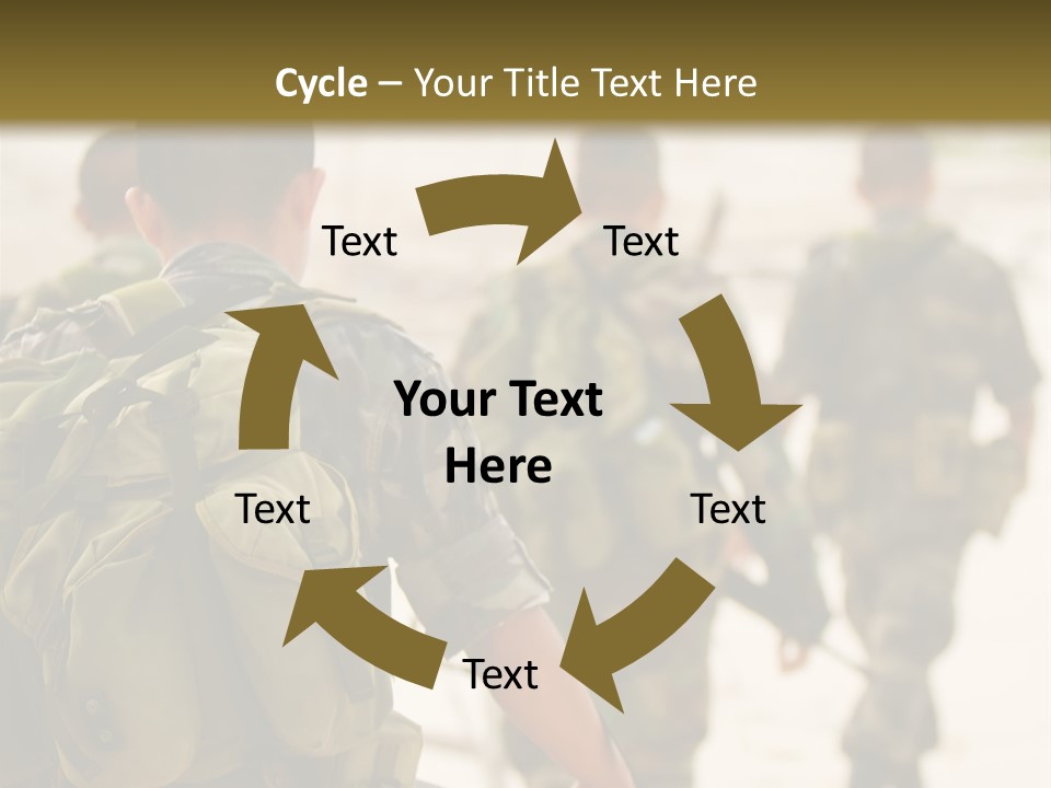 Soldiers On Patrol PowerPoint Template