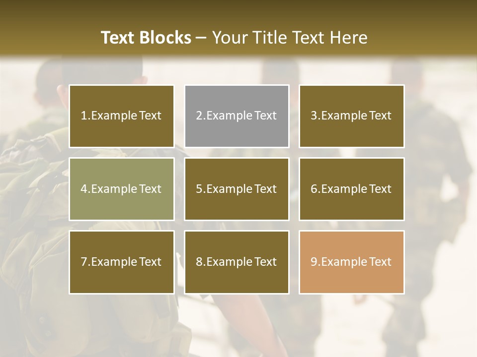 Soldiers On Patrol PowerPoint Template