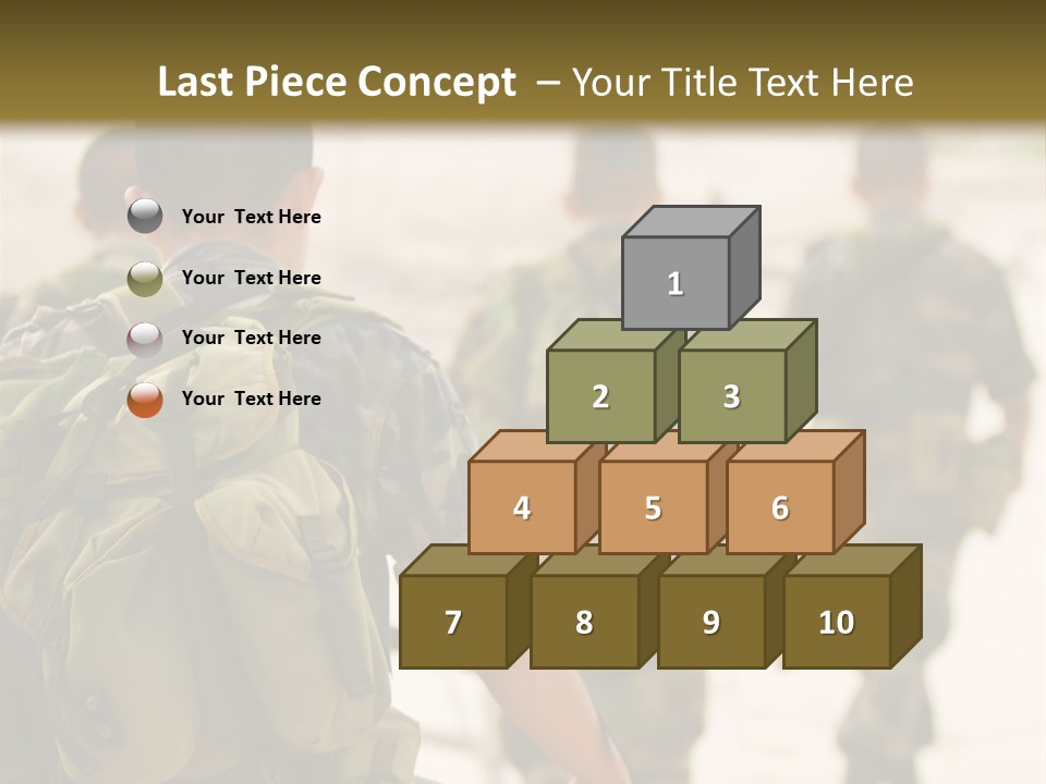 Soldiers On Patrol PowerPoint Template