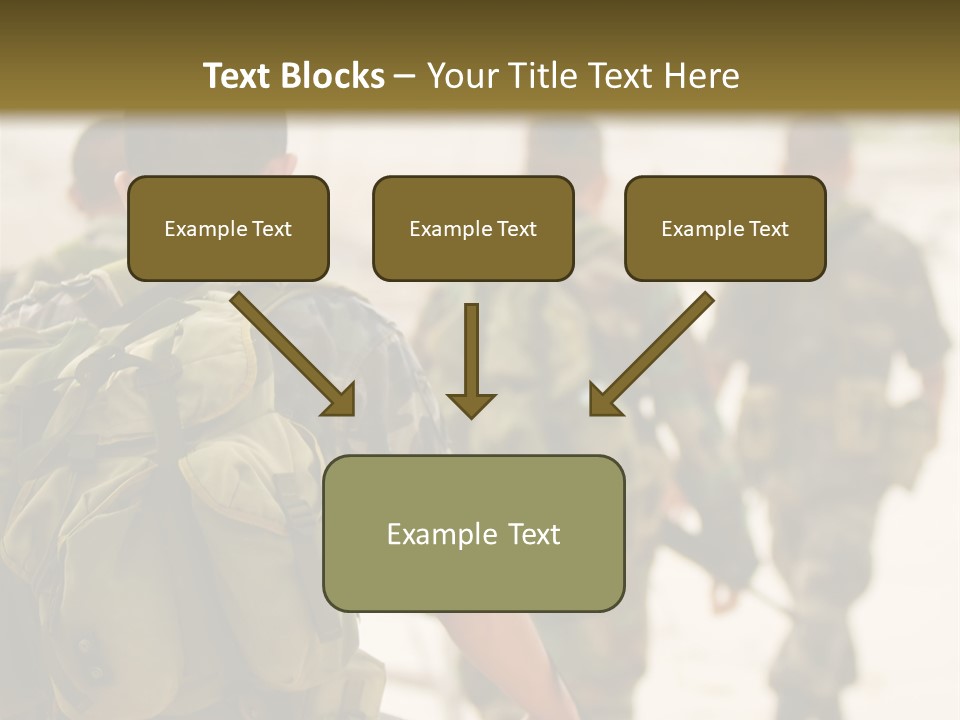 Soldiers On Patrol PowerPoint Template