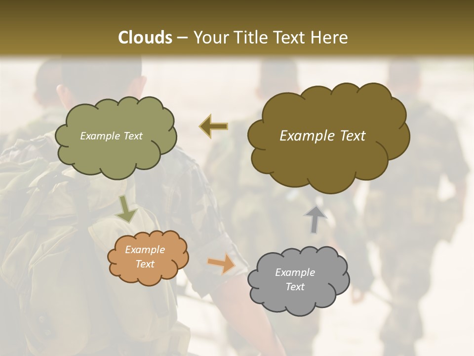 Soldiers On Patrol PowerPoint Template
