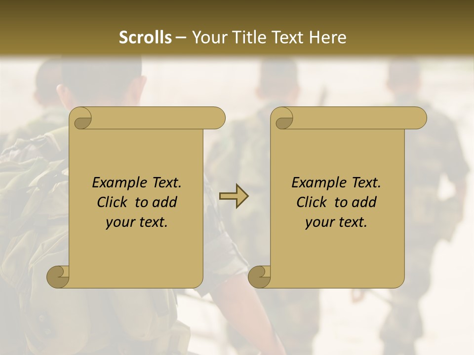 Soldiers On Patrol PowerPoint Template