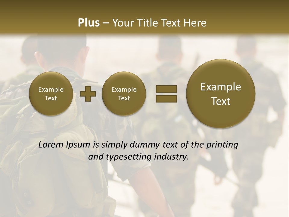 Soldiers On Patrol PowerPoint Template