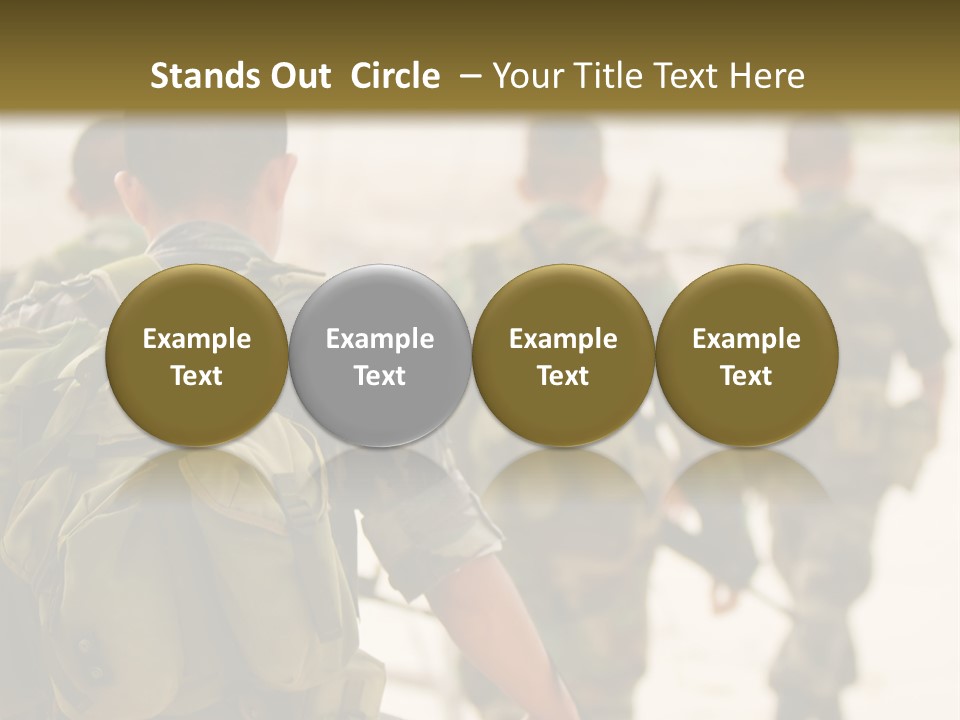 Soldiers On Patrol PowerPoint Template