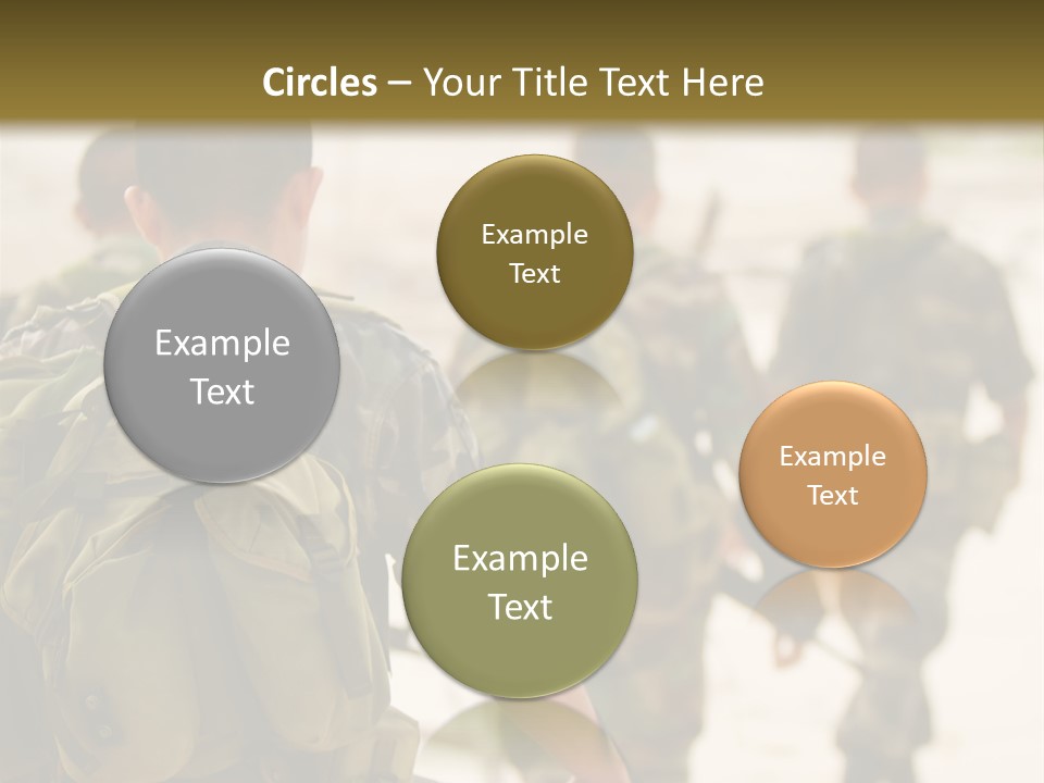 Soldiers On Patrol PowerPoint Template