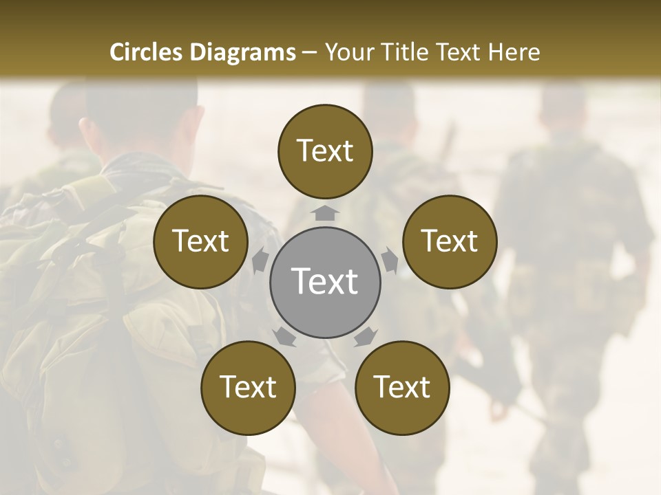 Soldiers On Patrol PowerPoint Template