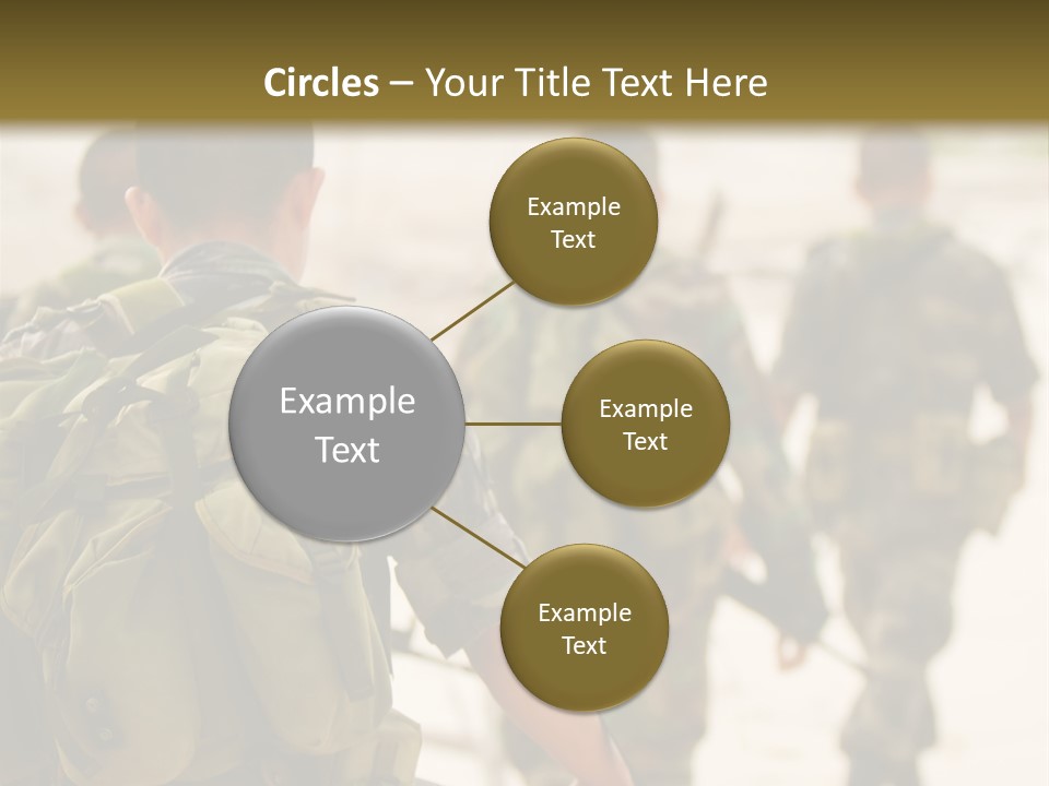 Soldiers On Patrol PowerPoint Template