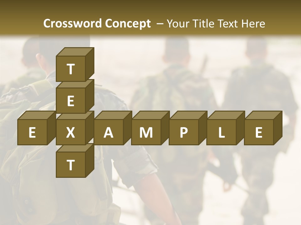 Soldiers On Patrol PowerPoint Template