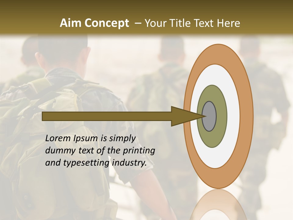 Soldiers On Patrol PowerPoint Template