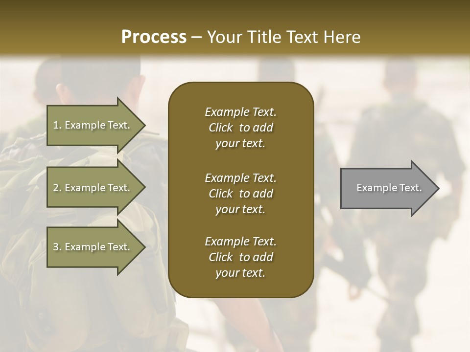 Soldiers On Patrol PowerPoint Template