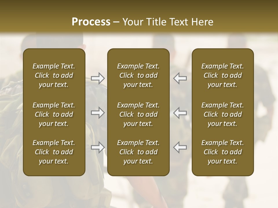 Soldiers On Patrol PowerPoint Template