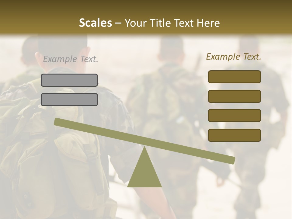 Soldiers On Patrol PowerPoint Template