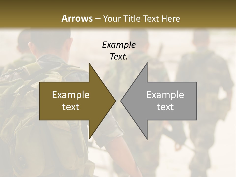 Soldiers On Patrol PowerPoint Template