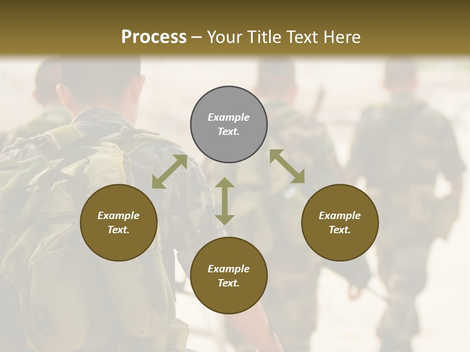 Soldiers On Patrol PowerPoint Template