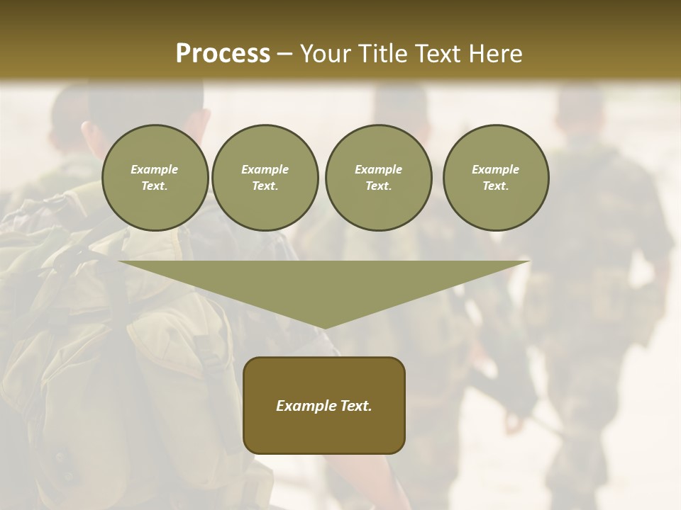 Soldiers On Patrol PowerPoint Template