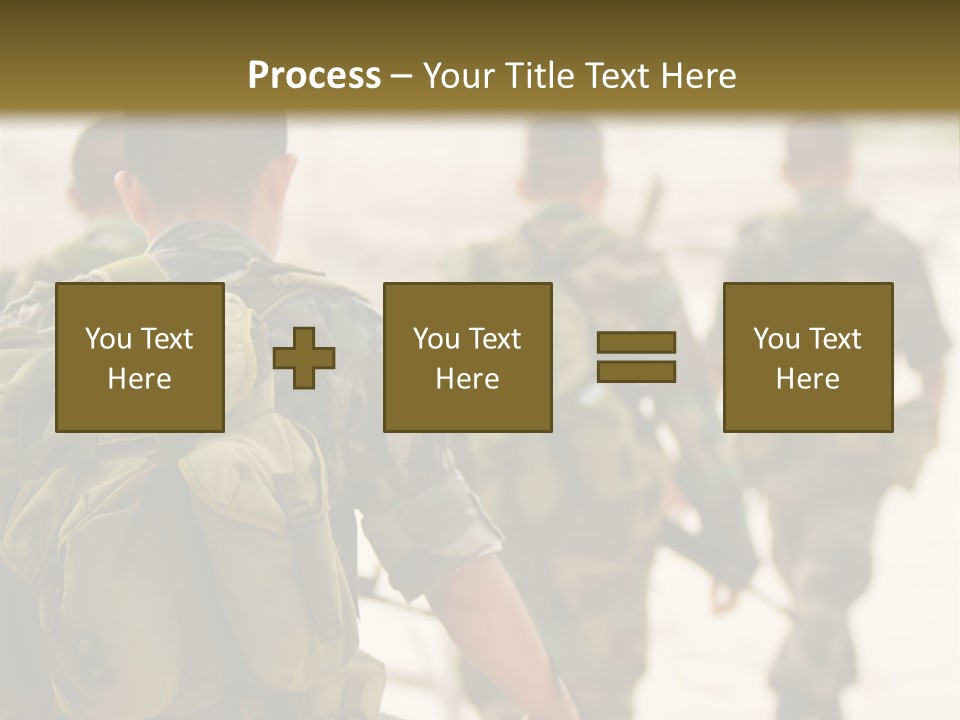 Soldiers On Patrol PowerPoint Template
