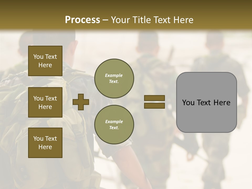 Soldiers On Patrol PowerPoint Template