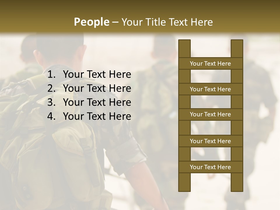 Soldiers On Patrol PowerPoint Template