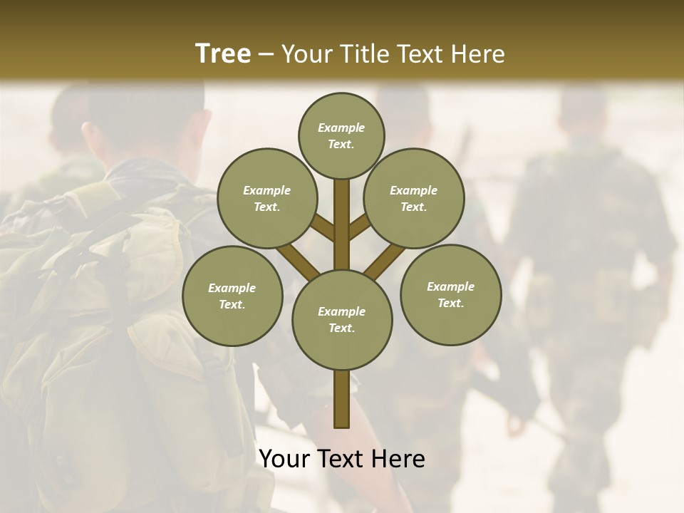 Soldiers On Patrol PowerPoint Template