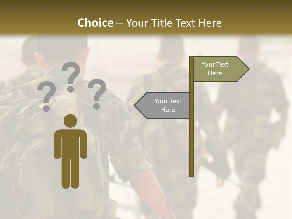 Soldiers On Patrol PowerPoint Template