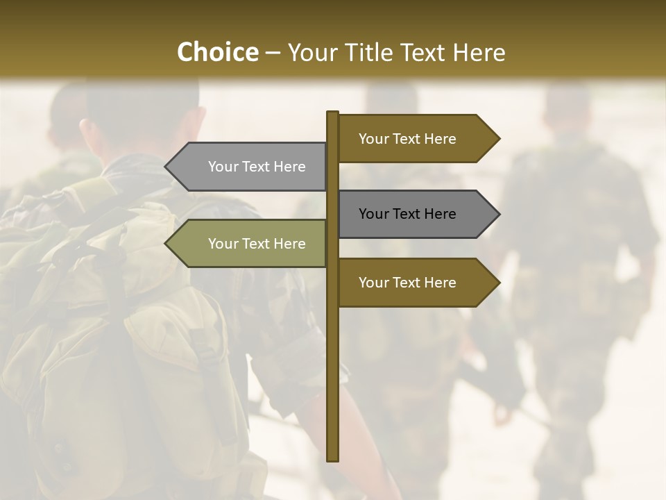 Soldiers On Patrol PowerPoint Template
