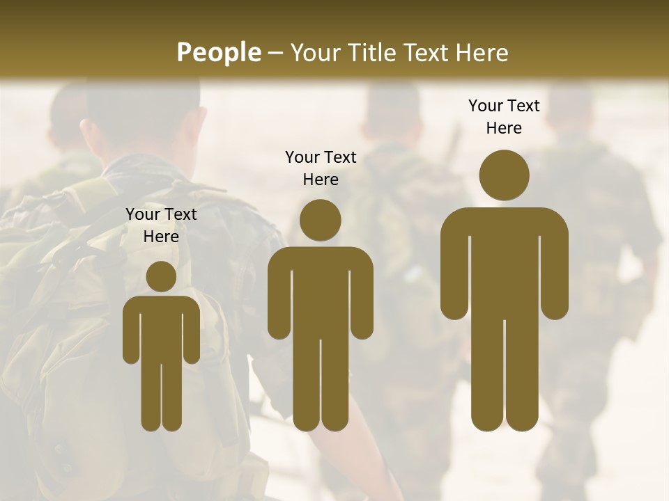 Soldiers On Patrol PowerPoint Template