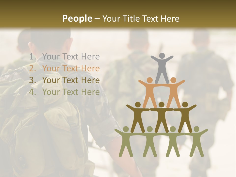 Soldiers On Patrol PowerPoint Template