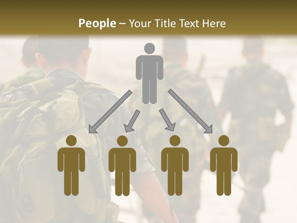 Soldiers On Patrol PowerPoint Template