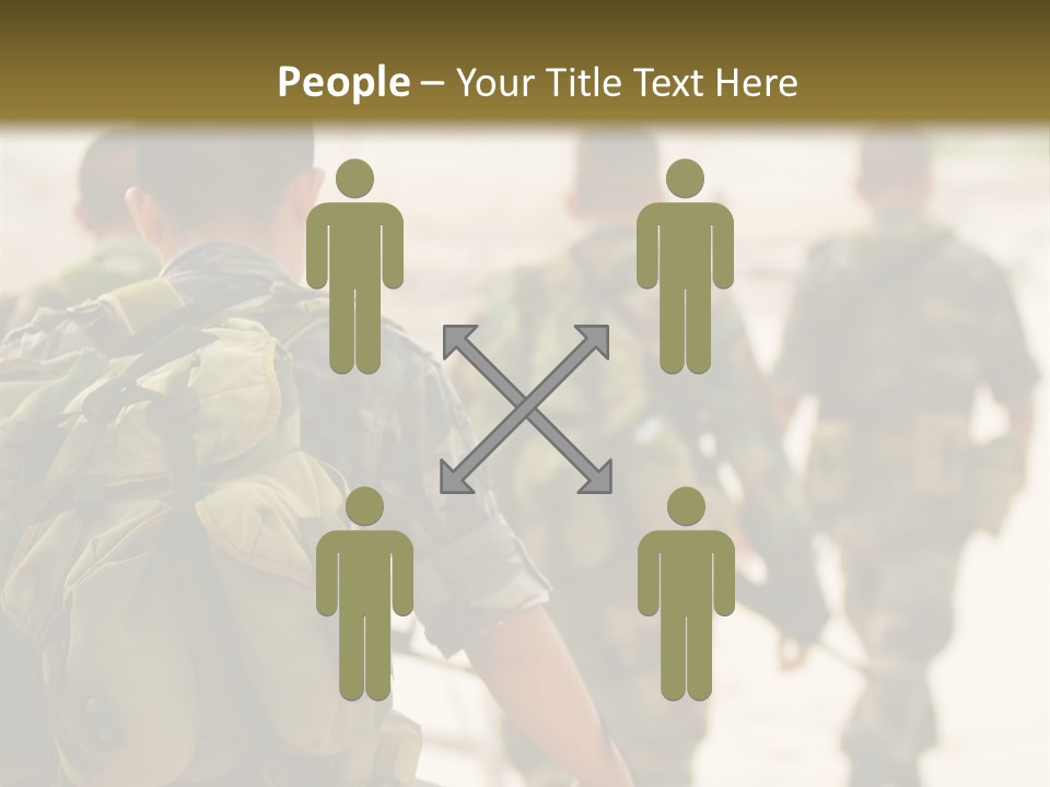 Soldiers On Patrol PowerPoint Template