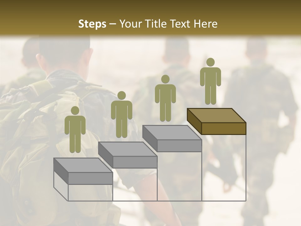 Soldiers On Patrol PowerPoint Template