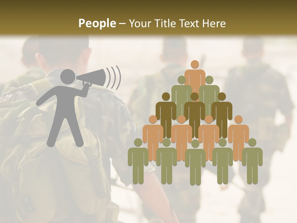 Soldiers On Patrol PowerPoint Template