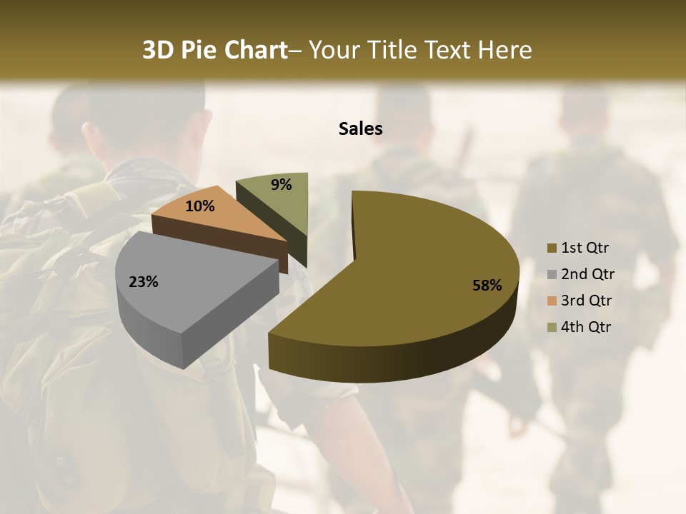 Soldiers On Patrol PowerPoint Template
