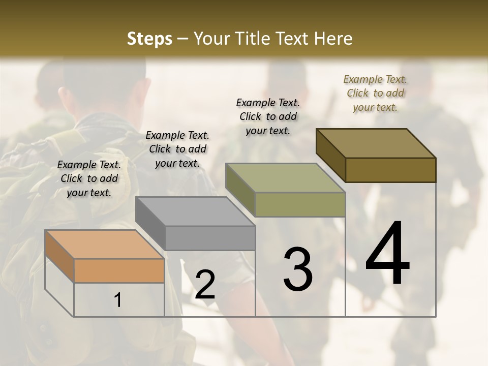 Soldiers On Patrol PowerPoint Template