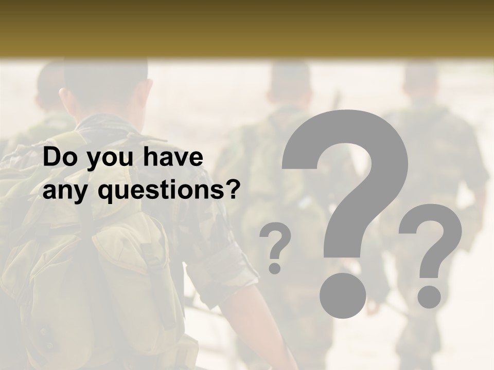 Soldiers On Patrol PowerPoint Template