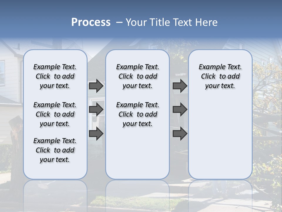 Damaged House From Tree Collapse Due To Storm PowerPoint Template