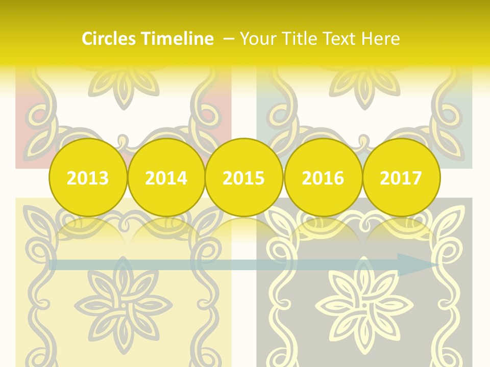 Original Decorative Design Elements. White Background. PowerPoint Template