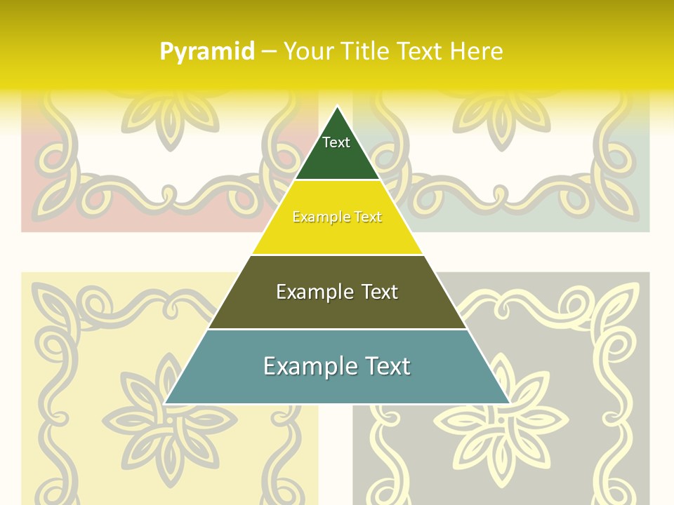 Original Decorative Design Elements. White Background. PowerPoint Template