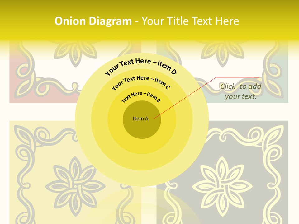 Original Decorative Design Elements. White Background. PowerPoint Template