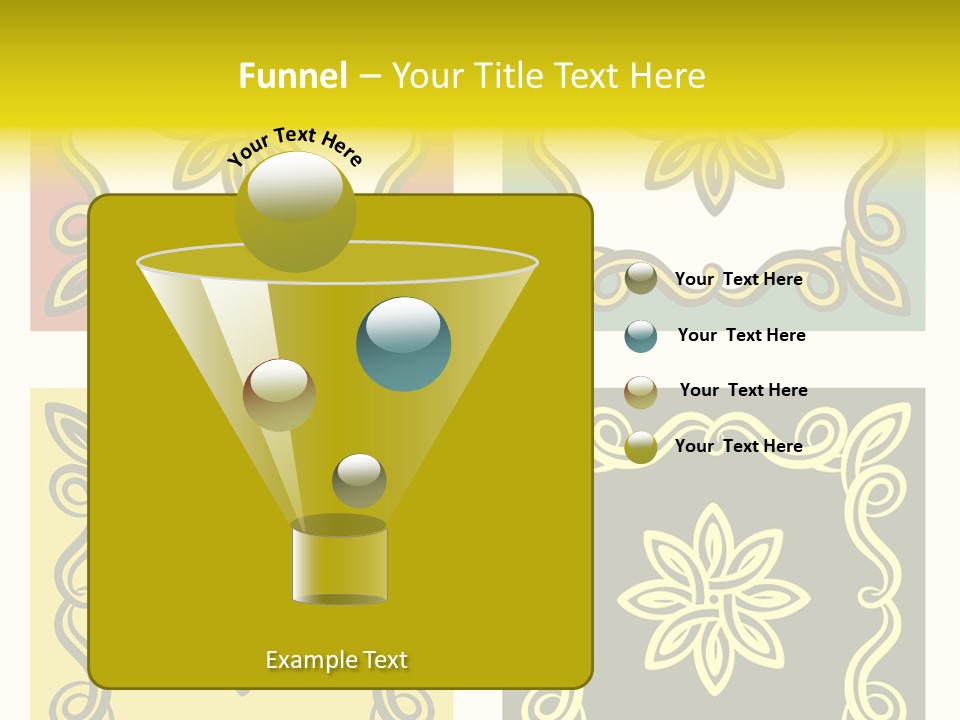 Original Decorative Design Elements. White Background. PowerPoint Template