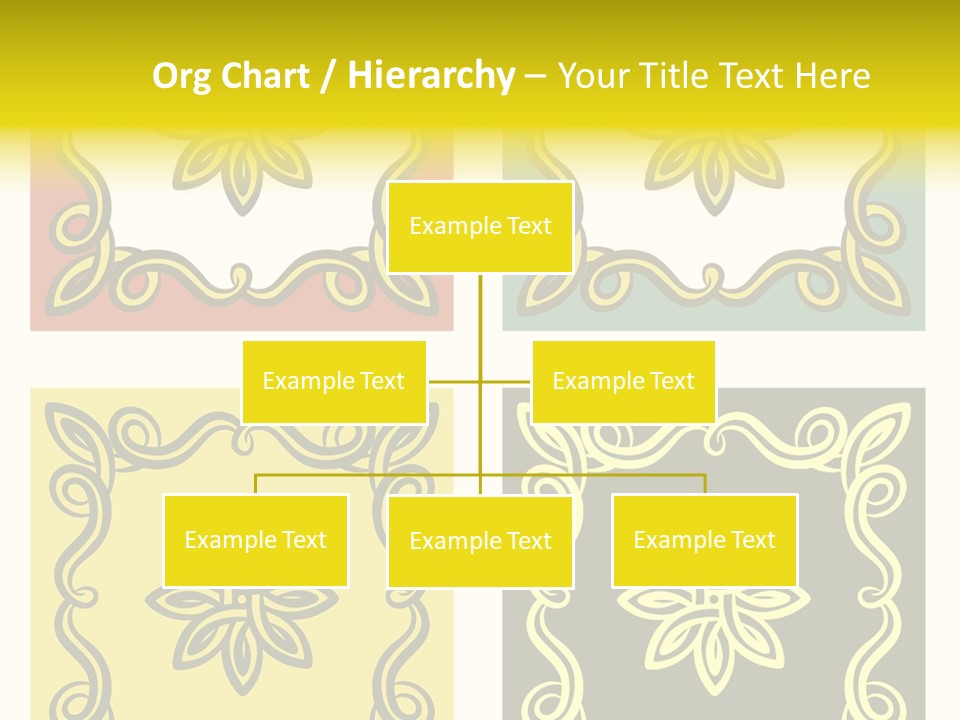 Original Decorative Design Elements. White Background. PowerPoint Template