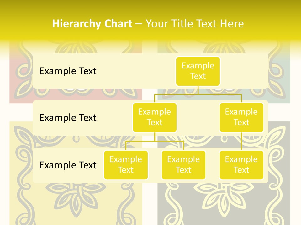 Original Decorative Design Elements. White Background. PowerPoint Template