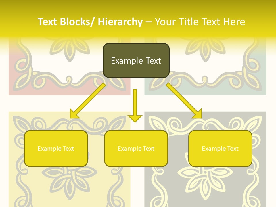 Original Decorative Design Elements. White Background. PowerPoint Template