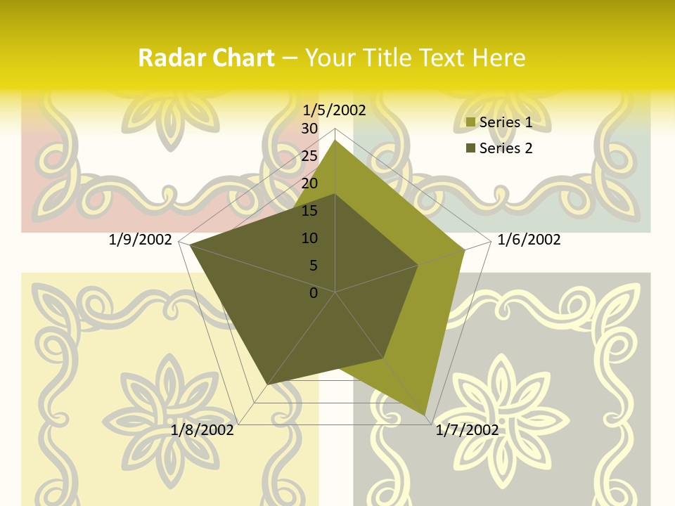 Original Decorative Design Elements. White Background. PowerPoint Template