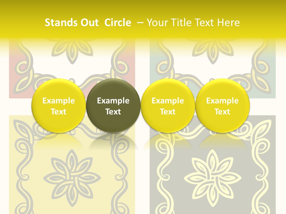 Original Decorative Design Elements. White Background. PowerPoint Template