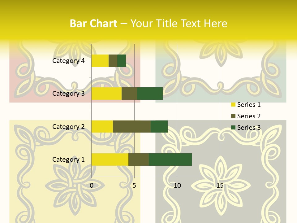 Original Decorative Design Elements. White Background. PowerPoint Template