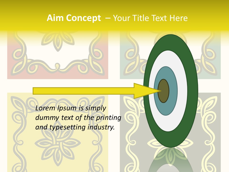 Original Decorative Design Elements. White Background. PowerPoint Template