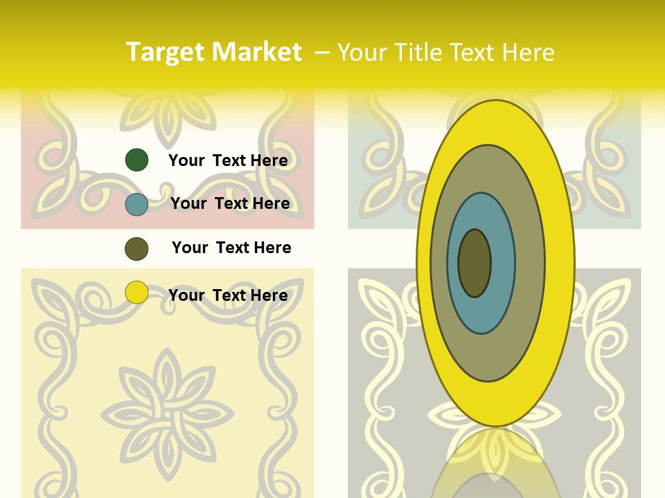 Original Decorative Design Elements. White Background. PowerPoint Template