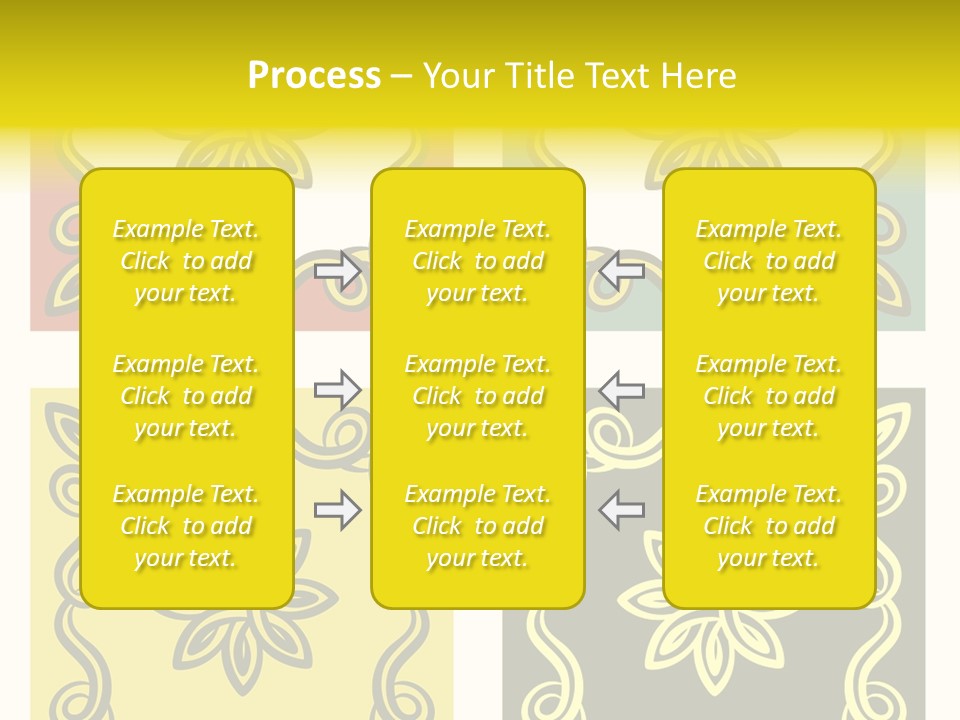 Original Decorative Design Elements. White Background. PowerPoint Template